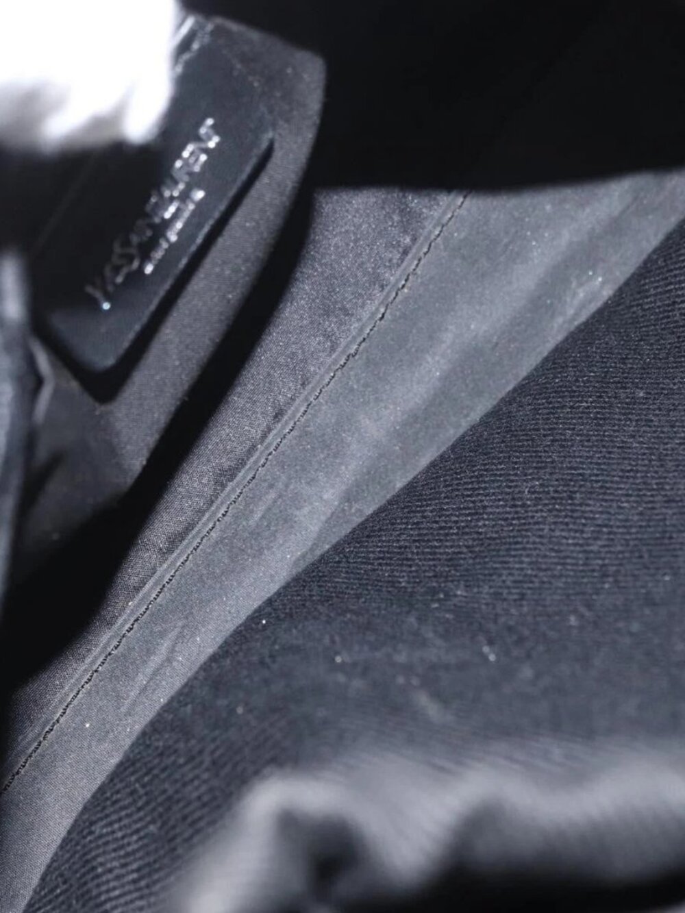 SAINT LAURENT Hand Bag Canvas Black Auth BA11425A - Picture 12 of 15